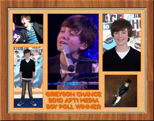Greyson Chance First Place Award